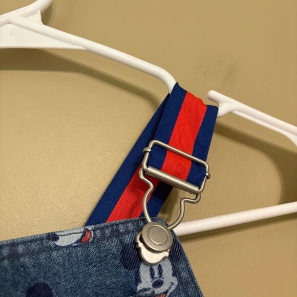 Disney Baby Mickey Mouse Print Denim Overalls 12-18 Months Baby Girl Baby Boy - Picture 9 of 12